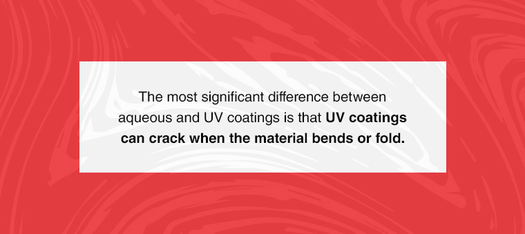 UV Coatings can crack