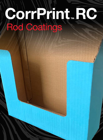 Coatings and overprints for rod coating applications