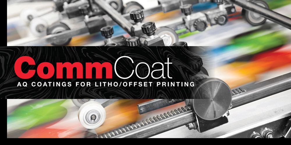 CommCoat AQ Coatings for Litho and offset printing